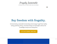 Tablet Screenshot of frugallysustainable.com